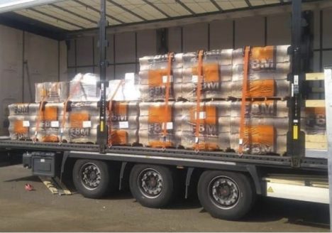 Preprava škridiel z Talianska